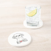 Dessous De Verre En Grès Poodle with Love (Côté)
