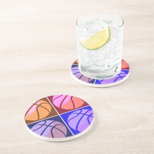 Dessous De Verre En Grès Pop Art Basket (Côté)