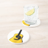 Dessous De Verre En Grès Pop Art Guitare (Côté)