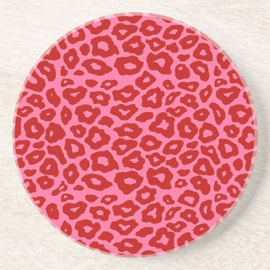 Dessous De Verre En Grès Pop Leopard (Devant)