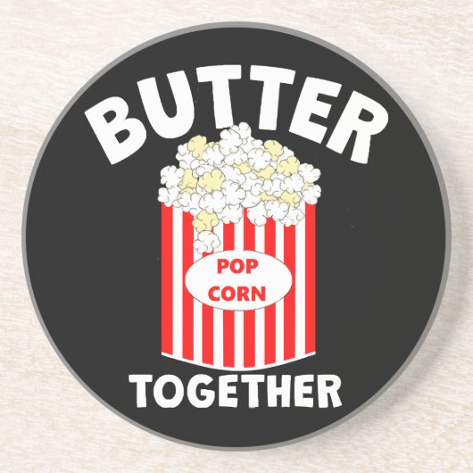 Dessous De Verre En Grès Popcorn de film BUTTER Together (Devant)