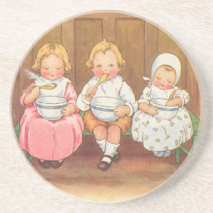 Dessous De Verre En Grès Porridge Pease Antique Comptine Pour Enfants