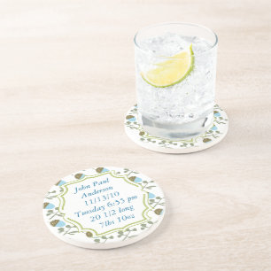 Dessous De Verre En Grès Porte-verres colorés à motif de gland moderne vint