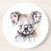 Dessous De Verre En Grès Portrait de l'ours Koala (Devant)