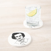 Dessous De Verre En Grès Portrait d'Edgar Allan Poe (Côté)
