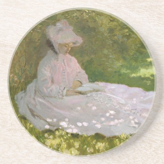 Dessous De Verre En Grès Portrait impressionniste de printemps, Claude Mone (Devant)