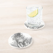 Dessous De Verre En Grès Posavaso de arenisca (Côté)