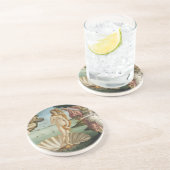 Dessous De Verre En Grès Posavasos de El nacimiento de Venus de Sandro (Côté)