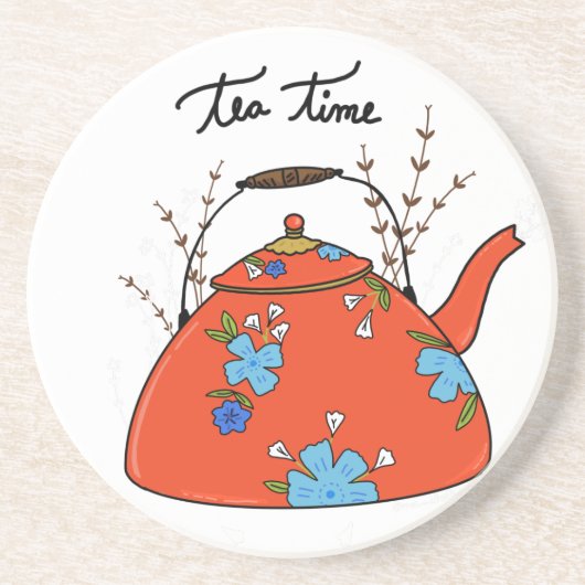 Dessous De Verre En Grès Posavasos tea time (Devant)