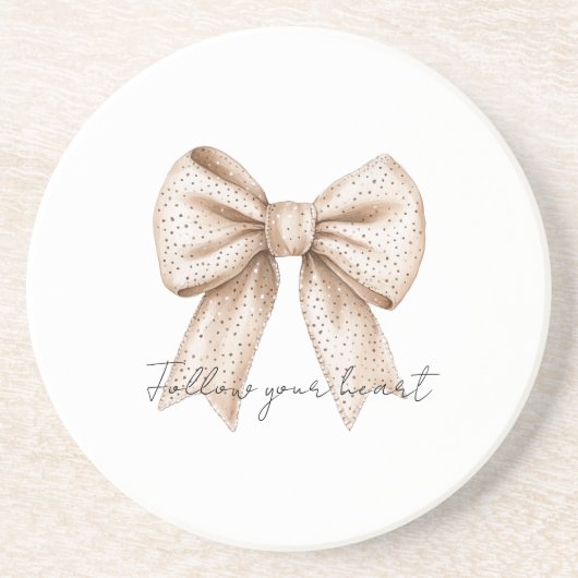 Dessous De Verre En Grès Poser la ceinture blanche (Devant)