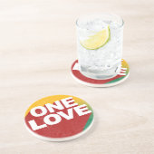 Dessous De Verre En Grès Poster One Love (Côté)