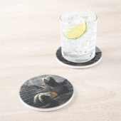 Dessous De Verre En Grès Pouffins touffus de l'Alaska (Côté)