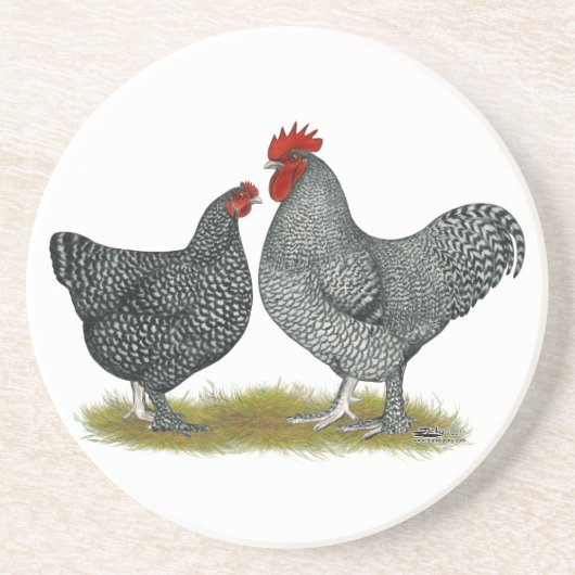 Dessous De Verre En Grès Poulets de Maline (Devant)