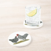 Dessous De Verre En Grès Poulets de Maline (Côté)