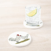 Dessous De Verre En Grès Poulets de pieds bleus (Côté)