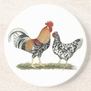 Dessous De Verre En Grès Poulets islandais