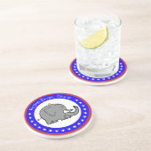 Dessous De Verre En Grès poulette républicaine (Côté)