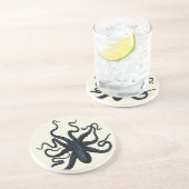 Dessous De Verre En Grès Poulpe repéré (Côté)