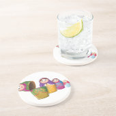 Dessous De Verre En Grès Poupées de nidification russes (Côté)