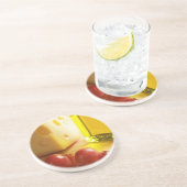 Dessous de verre en grès pour huile d'olive, froma (Côté)