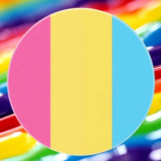 Dessous de verre en grès pour la fierté pansexuell