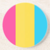 Dessous de verre en grès pour la fierté pansexuell (Devant)