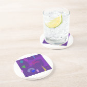 Dessous De Verre En Grès Pourpre (Côté)