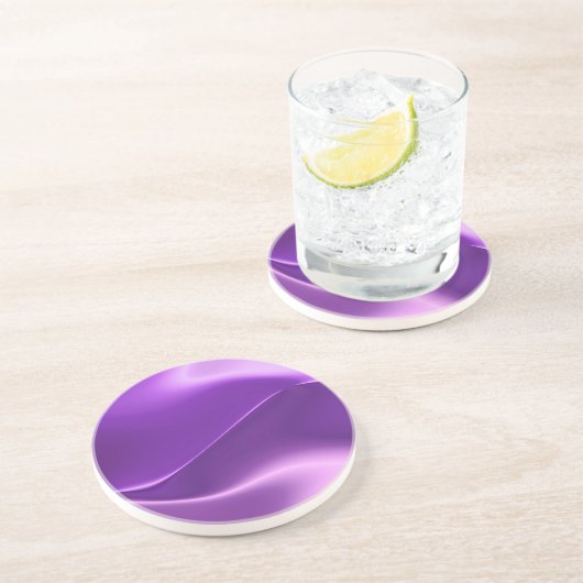 Dessous De Verre En Grès pourpre élégant (Côté)