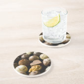 Dessous De Verre En Grès Pralines délicieuses de chocolat (Côté)