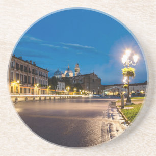 Dessous De Verre En Grès Prato della Valle la nuit à Padova, Italie