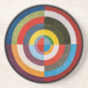 Dessous De Verre En Grès Premier disque Robert Delaunay