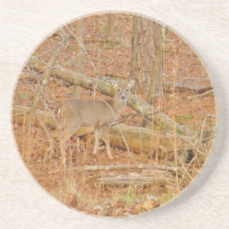 Dessous De Verre En Grès Premier hiver du Cerf de Bébé