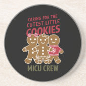 Dessous De Verre En Grès Prendre Soin Des Plus Mignons Petits Cookies Infir (Devant)