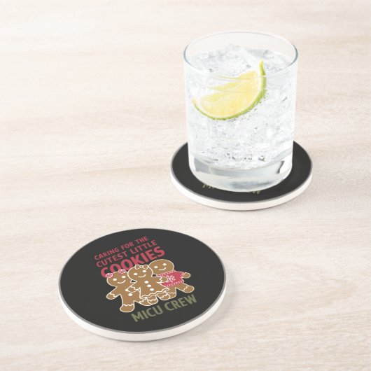 Dessous De Verre En Grès Prendre Soin Des Plus Mignons Petits Cookies Infir (Côté)