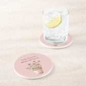 Dessous De Verre En Grès Prenez le temps de sentir les roses en pot (Côté)