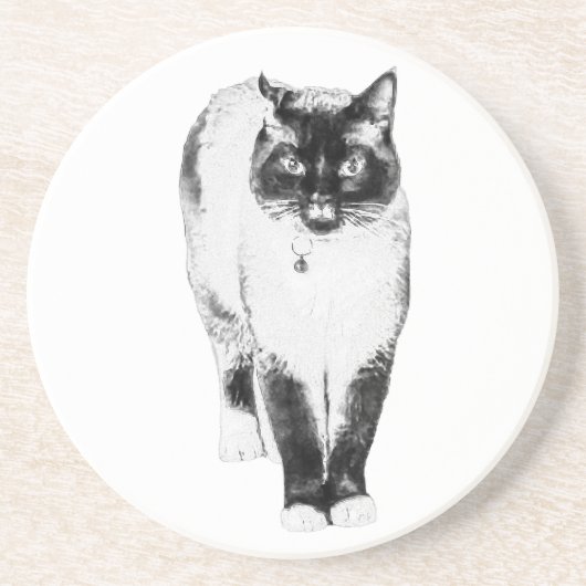 Dessous De Verre En Grès Présence royale (Devant)