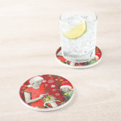 Dessous De Verre En Grès Pressez vos Noël (Côté)