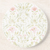 Dessous De Verre En Grès Pretty Pink White Flowers (Devant)