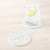 Dessous De Verre En Grès Pretty Romantic Blue Birds  (Côté)