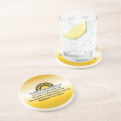 Dessous De Verre En Grès Prière de protection (Côté)