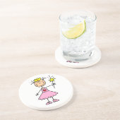 Dessous De Verre En Grès Princesse avec baguette (Côté)