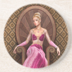 Dessous De Verre En Grès Princesse de conte de fées