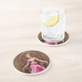 Dessous De Verre En Grès Princesse de conte de fées (Côté)