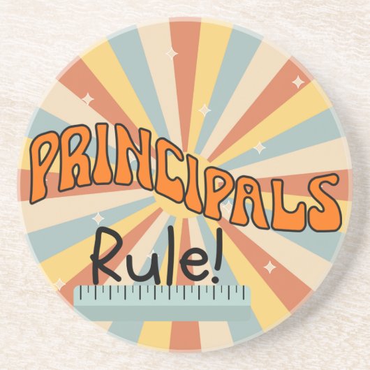 Dessous De Verre En Grès Principal Coasters, Retro Coasters for Principal (Devant)