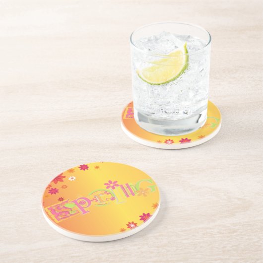 Dessous De Verre En Grès Printemps (Côté)