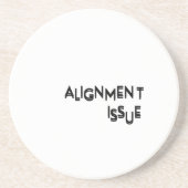 Dessous De Verre En Grès Problème d'alignement Absorbant Grès Naturel (Devant)