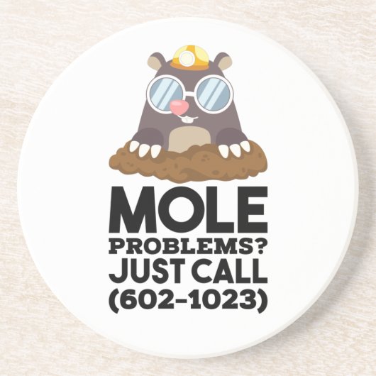 Dessous De Verre En Grès Problèmes de chimie - Mole (Devant)