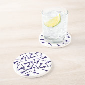Dessous De Verre En Grès Produit à motif clé bleu (Côté)