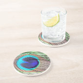 Dessous De Verre En Grès Produit de plume de paon (Côté)