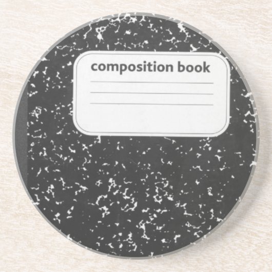 Dessous De Verre En Grès Professeur de livre de composition (Devant)